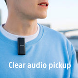 Sony Wireless Microphone ECM-W2BT (Compact, Flexible, Vlogging, Content Creation, Audio) – Black