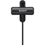 Sony Stereo Lavalier Microphone ECM-LV1 (Compact, Flexible, Vlogging, Content Creation, Audio) - Black