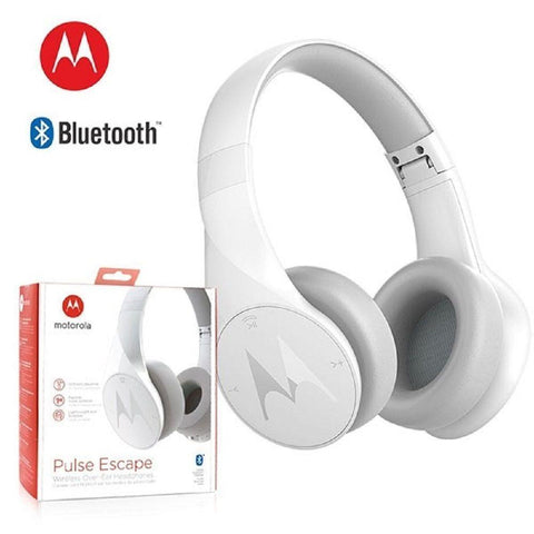 Motorola Pulse Escape over the ear  Bluetooth Headphone (White Colour)